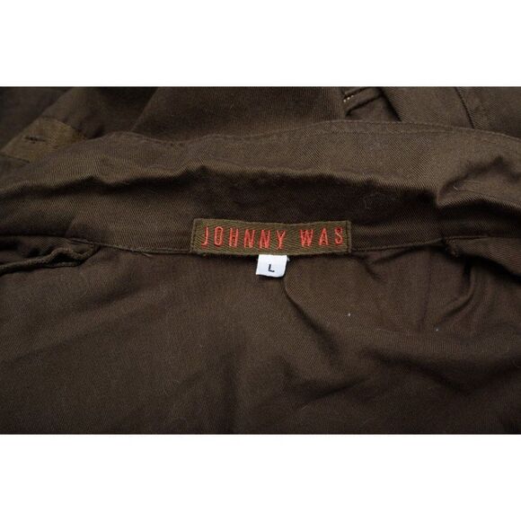 Vintage Johnny Was Womens 2PC Oversized Army Field Jacket L Cargo Joggers Sz 6 - Picture 10 of 12